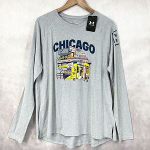 Under Armour NEXT T Shirt Womens 2XLarge Chicago Basketball Graphic Print Raglan